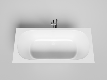 Ванна из искусственного камня Salini ORNELLA 103522M 190х90 встраиваемая прямоугольная с ножками